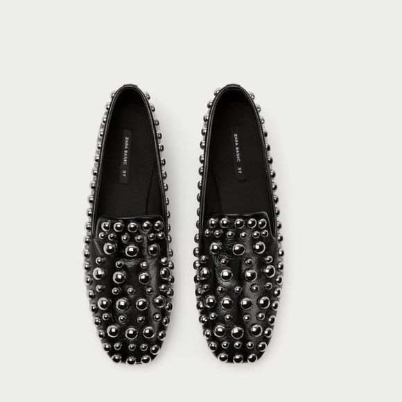 Zara Shoes - GORGEOUS NWT ZARA Black Leather Loafers
